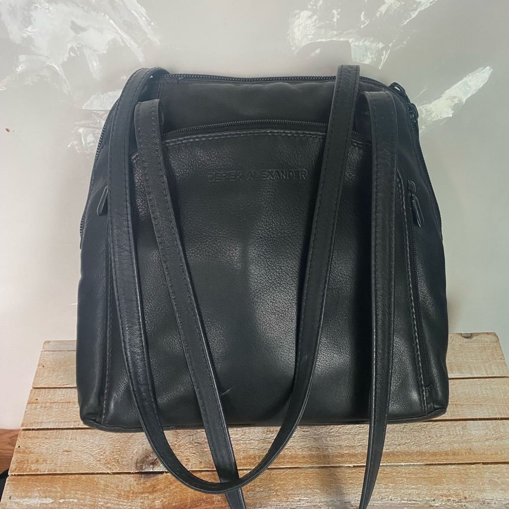 David Alexander Black Leather Women's Bag